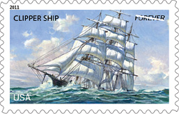 2011 U.S. Merchant Marine Forever Stamp, Clipper Ship