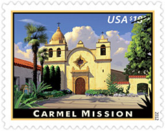 Carmel Mission Stamp 2012