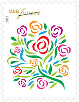 Where Dreams Blossom Wedding Stamp, 2013