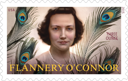 Flannery O'Connor Stamp Three Ounce Rate Stamp