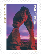 USPS 2016 Arches National Park Stamp 