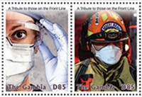 Covid-19 A Tribute to those on the Front Line, Postage Stamps - The Gambia, 2020