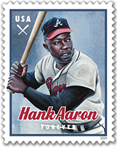 USPS Hank Aaron Forever Stamp, 2024